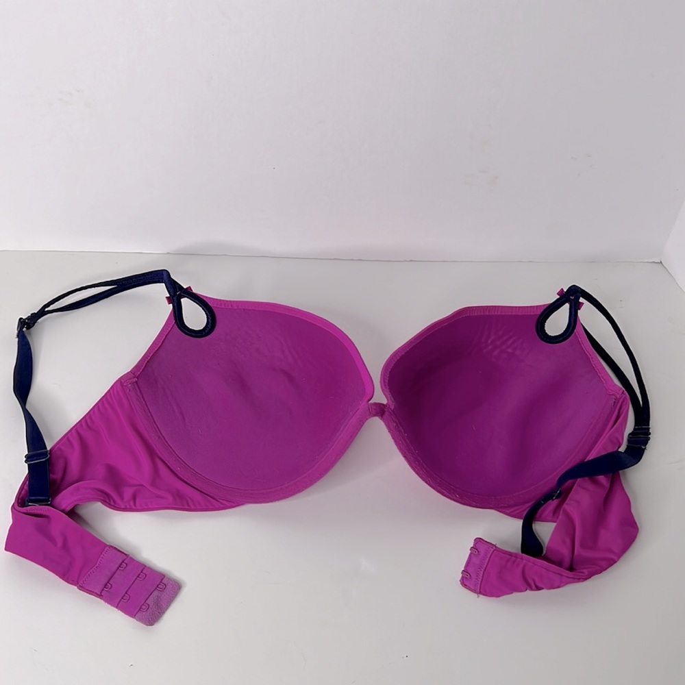 VICTORIA’S SECRET “Sexy Little Things” Bra 38D Magenta Pink Push Up Underwire - Picture 3 of 5